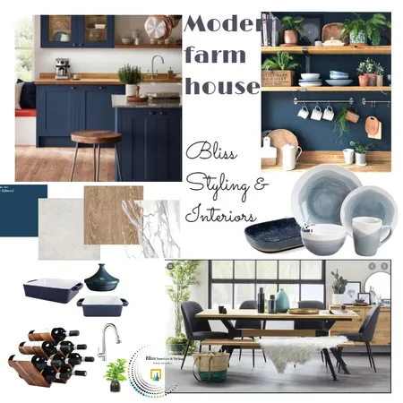 Modern farm house kitchen Interior Design Mood Board by Bliss Styling & Interiors on Style Sourcebook