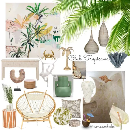 Club Tropicana Interior Design Mood Board by nene&uke on Style Sourcebook