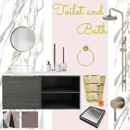 Toilet and Bath Interior Design Mood Board by Architect Nomnom on Style Sourcebook
