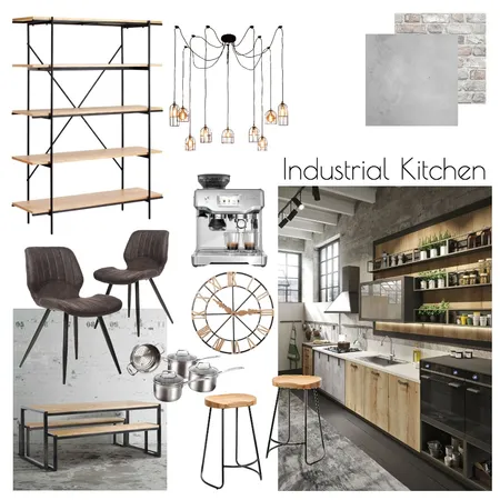 Industrial Kitchen Interior Design Mood Board by Hannah Conway on Style Sourcebook