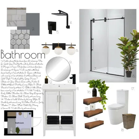 Design School Bathroom Interior Design Mood Board by hhardin1 on Style Sourcebook