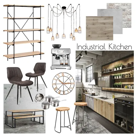 Industrial Kitchen Interior Design Mood Board by Hannah Conway on Style Sourcebook