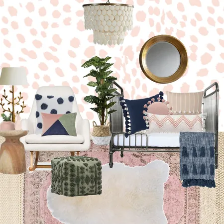 Navy & Pink Interior Design Mood Board by Danielle Pearson on Style Sourcebook