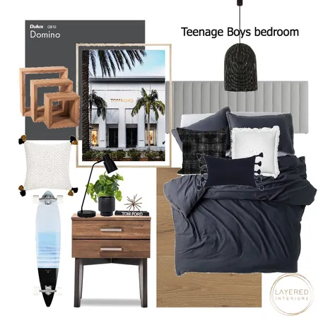 Teenage Boys Bedroom Interior Design Mood Board by Layered Interiors on Style Sourcebook
