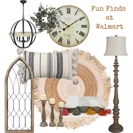 Fun Finds at Walmart Interior Design Mood Board by Twist My Armoire on Style Sourcebook