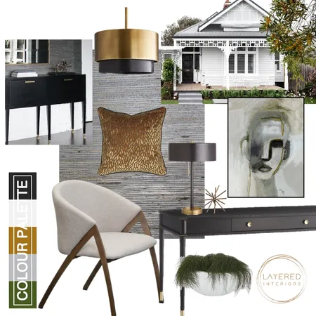 Luxe Office Interior Design Mood Board by Layered Interiors on Style Sourcebook