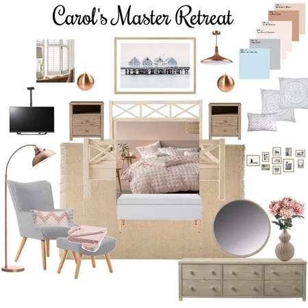 Carol's Master Retreat Final Interior Design Mood Board by Copper & Tea Design by Lynda Bayada on Style Sourcebook