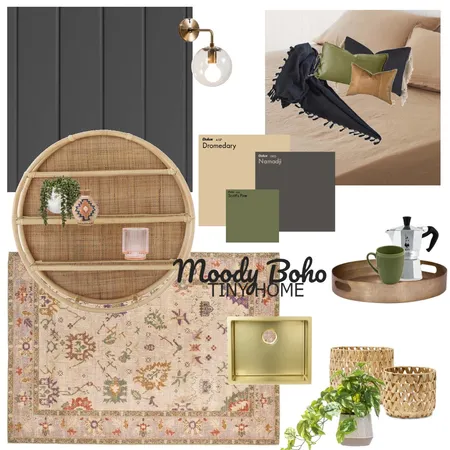 Luxe Boho Tiny Home Interior Design Mood Board by thebohemianstylist on Style Sourcebook