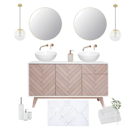 Herringbone Bathroom Interior Design Mood Board by Steph Nereece on Style Sourcebook