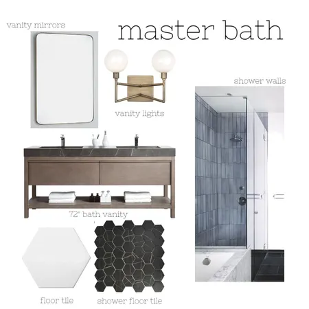 Dewitt Master bath Interior Design Mood Board by JoCo Design Studio on Style Sourcebook