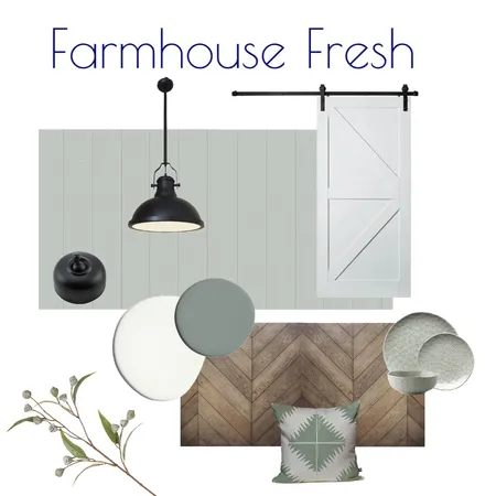 Farmhouse Fresh Flatlay Dining Living Interior Design Mood Board by Kohesive on Style Sourcebook