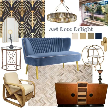 Art Deco Interior Design Mood Board by Pastel and Leaf Interiors on Style Sourcebook