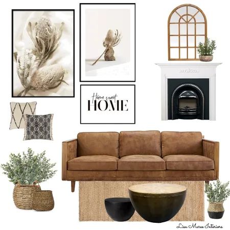 Rustic Living Room Interior Design Mood Board by Lisa Maree Interiors on Style Sourcebook