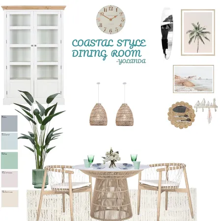 Coastal Dining Room Interior Design Mood Board by Yolanda on Style Sourcebook