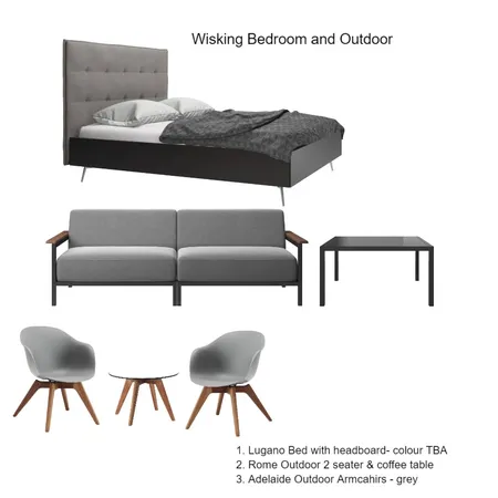 Wisking Bedroom & Outdoor Interior Design Mood Board by rebecca wood on Style Sourcebook