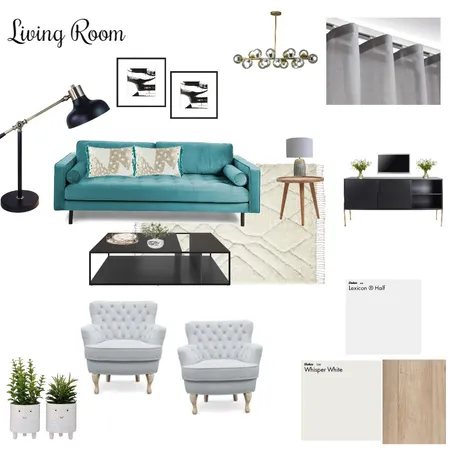 Monochromatic Style Interior Design Mood Board by Reveur Decor on Style Sourcebook