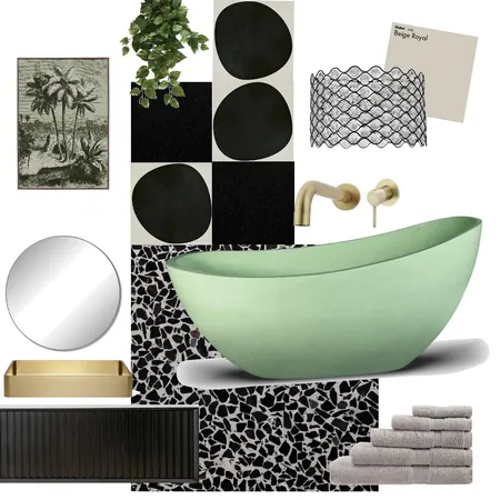 Bold Deco Pop Bathroom Interior Design Mood Board by aehs.interiors on Style Sourcebook