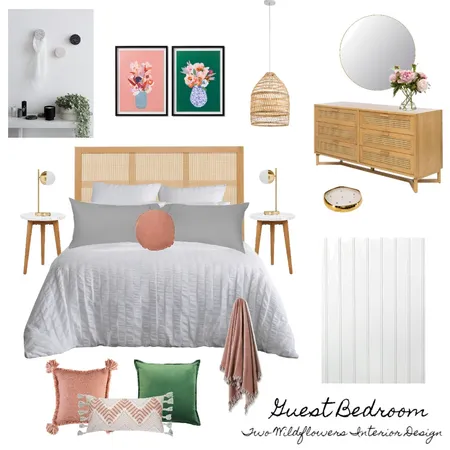 Laura Guest Bedroom Interior Design Mood Board by Two Wildflowers on Style Sourcebook