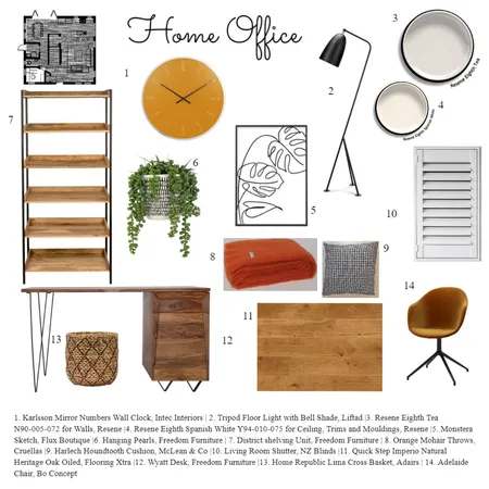 Home Office Interior Design Mood Board by Makiko on Style Sourcebook