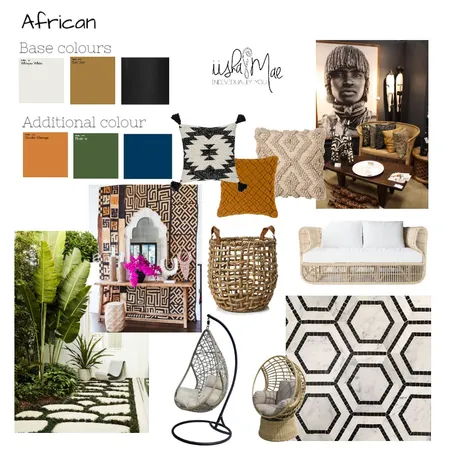 African style moodboard Interior Design Mood Board by iisha Mae on Style Sourcebook