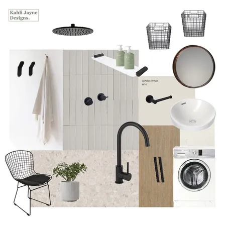 Urban Scandi Laundry Interior Design Mood Board by Kahli Jayne Designs on Style Sourcebook