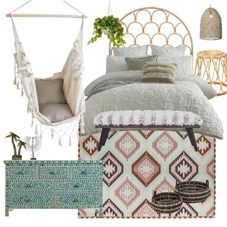 Coastal bohemian Interior Design Mood Board by Isabelle on Style Sourcebook