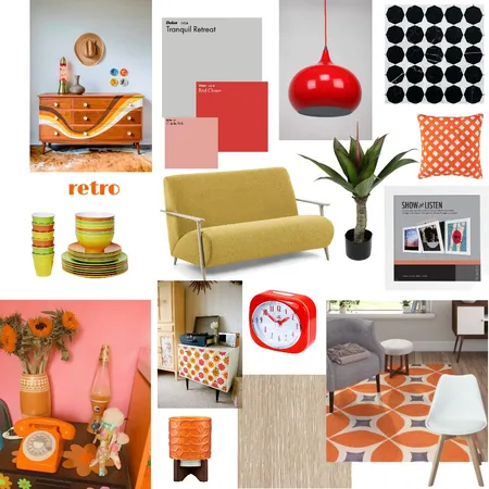 Retro Interior Design Mood Board by Ashmorgan on Style Sourcebook