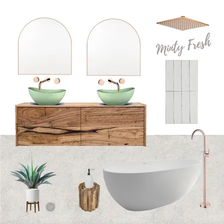 Minty Bathroom Interior Design Mood Board by SR Interiors on Style Sourcebook