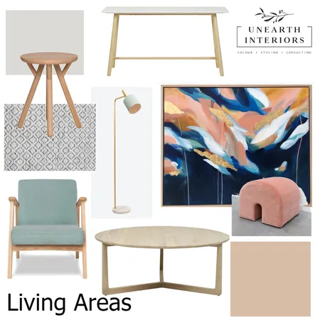 Living Areas Interior Design Mood Board by Unearth Interiors on Style Sourcebook