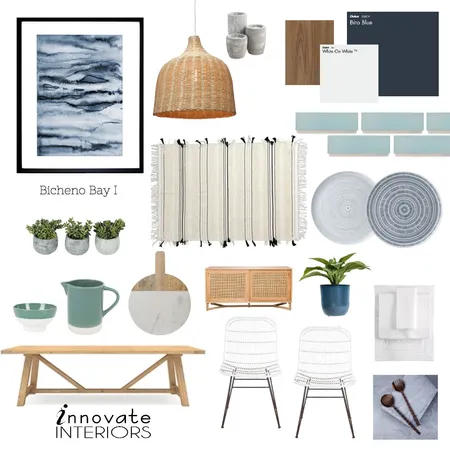 Innovate Interiors Bicheno Bay Dining Room Interior Design Mood Board by Innovate Interiors on Style Sourcebook