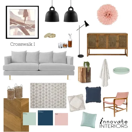Crosswalk Lounge Room Interior Design Mood Board by Innovate Interiors on Style Sourcebook