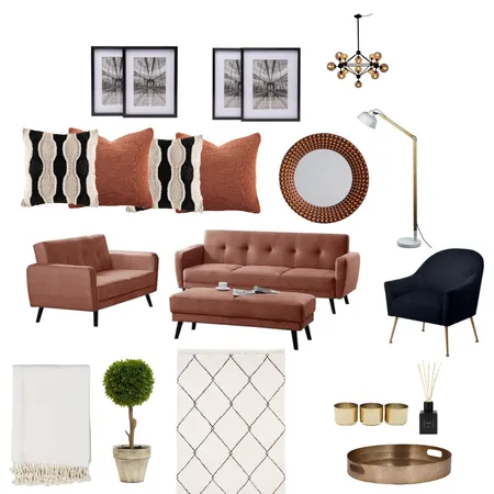 Modern Minimalist Scandanavian lounge Interior Design Mood Board by diyadesign_interiors on Style Sourcebook