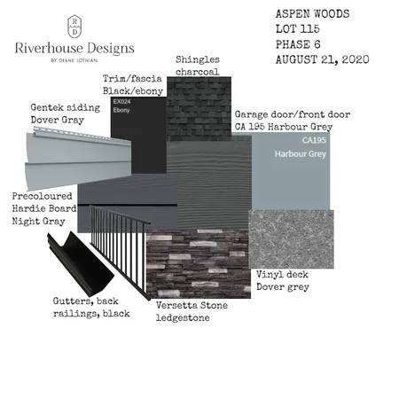 Lot 115 Aspen Woods Interior Design Mood Board by Riverhouse Designs on Style Sourcebook