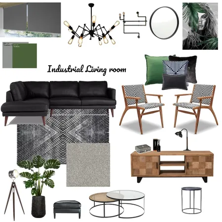 Industrial room Interior Design Mood Board by Hloni Makuluma on Style Sourcebook