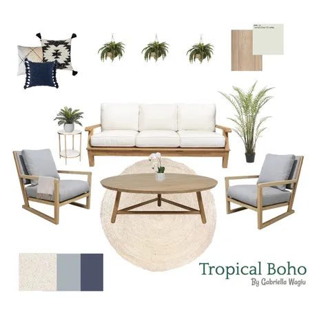 Tropical Boho Interior Design Mood Board by Gabriella on Style Sourcebook