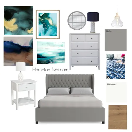 hampton bedroom Interior Design Mood Board by jessiegarlick on Style Sourcebook