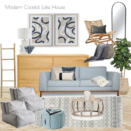 Modern Coastal Lake House Interior Design Mood Board by Harluxe Interiors on Style Sourcebook