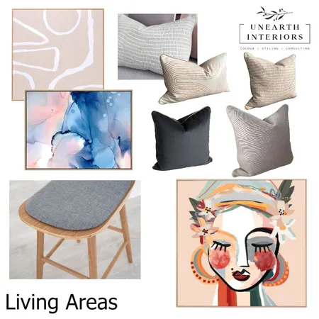 living area 2 Interior Design Mood Board by Unearth Interiors on Style Sourcebook