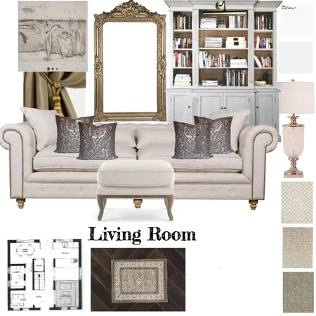 Living Room Final Interior Design Mood Board by LC on Style Sourcebook