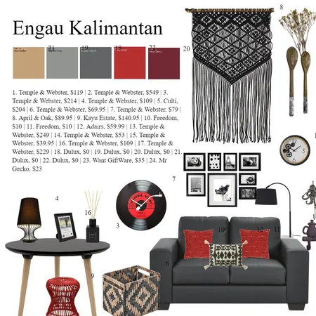 Engau Kalimantan Interior Design Mood Board by RizkyNA on Style Sourcebook