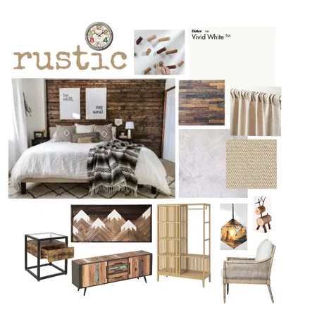 Rustic Bedroom Interior Design Mood Board by Dorz on Style Sourcebook