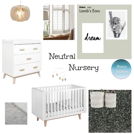 Neutral Nursery Interior Design Mood Board by Breezy Interiors on Style Sourcebook