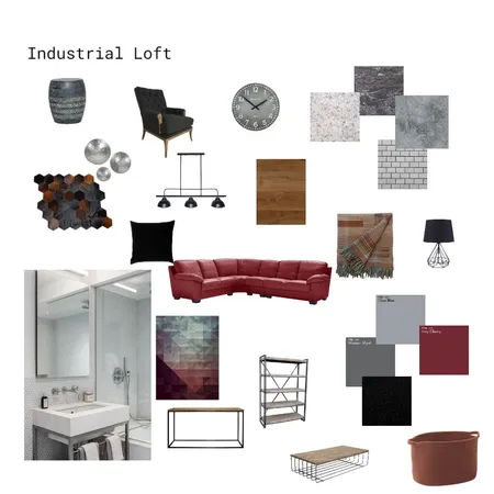 Industrial Interior Design Mood Board by Gemmabocco on Style Sourcebook