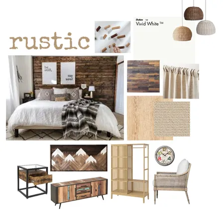 Rustic Bedroom Interior Design Mood Board by Dorz on Style Sourcebook