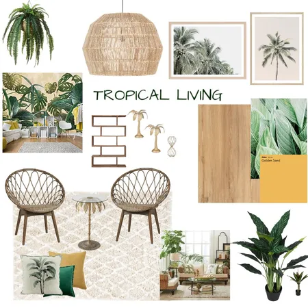 Tropical Living Interior Design Mood Board by redkrl on Style Sourcebook