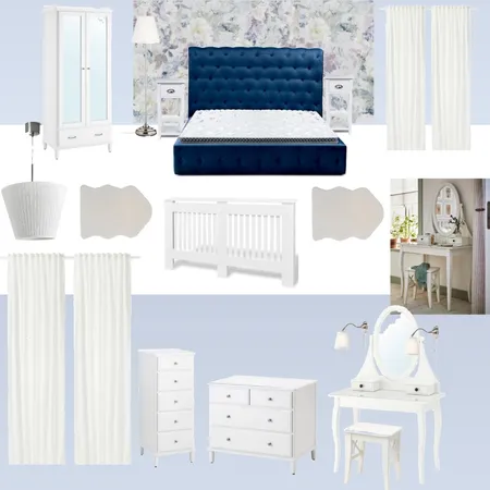 Irina's Bedroom Interior Design Mood Board by Designful.ro on Style Sourcebook