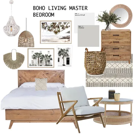 boho master bedroom Interior Design Mood Board by jessiegarlick on Style Sourcebook