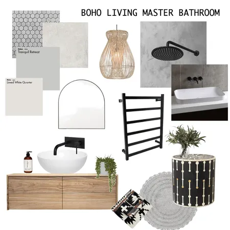 boho bathroom Interior Design Mood Board by jessiegarlick on Style Sourcebook