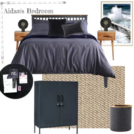 Aidan's Bedroom Interior Design Mood Board by Spruce Design Studio on Style Sourcebook