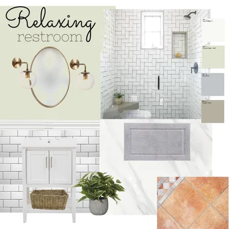 Relaxing Restroom Interior Design Mood Board by SeaKDesign on Style Sourcebook